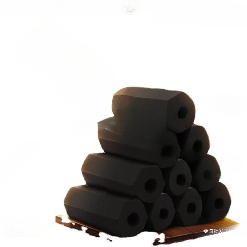 Bbq Barbecue Charcoal Bamboo Charcoal Smokeless Household Burning Heating Charcoal Machine-Made Charcoal Whole Box Wholesale