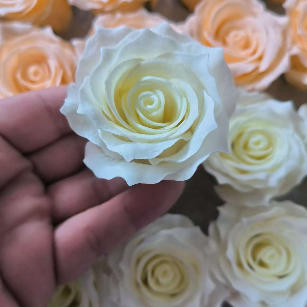 Новый мыльный цветок 2025, волнообразный мыльный цветок, вечный букет, подарочная коробка с вечными цветами