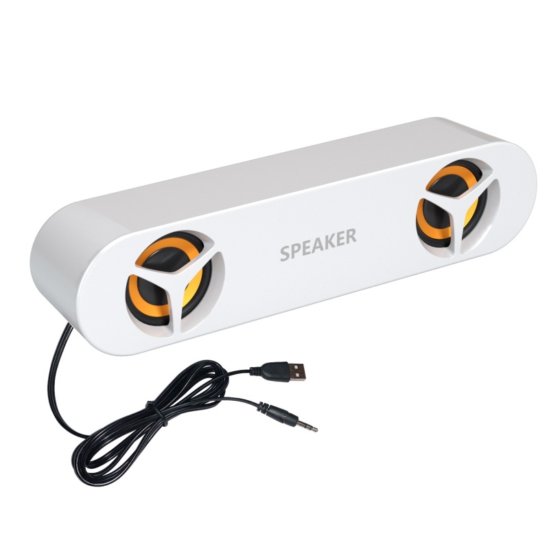 Cross-border Desktop Computer Mobile Phone Bluetooth Audio Laptop Desktop Small Speaker Household Mini Wired Heavy Subwoofer