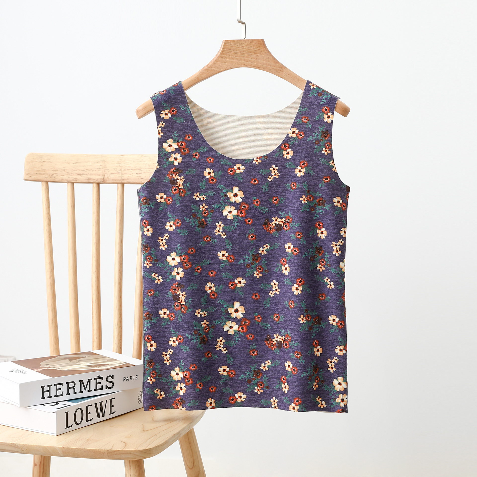 De Rong Seamless Warm Vest Women's Autumn and Winter New Inner Wear Base Shirt Middle-aged and Elderly Mother's Inner Top