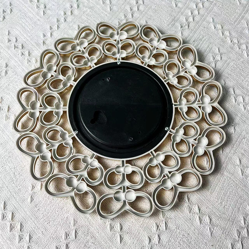 Factory Direct Supply Flower Shape European and American Style Light Luxury Background Wall Decorative Mirror Restaurant Hanging Mirror Wall Mirror Living Room Mirror