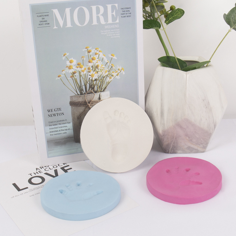 Baby hands and feet inkpad baby full moon handprint commemorative wedding inkpad commemorative business hand mold making in stock wholesale