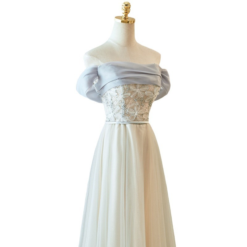 Wedding Bridesmaid Dress 2025 New Slim Sister Group Fairy Elegant Niche High-End Adult Dress Skirt Women Spring