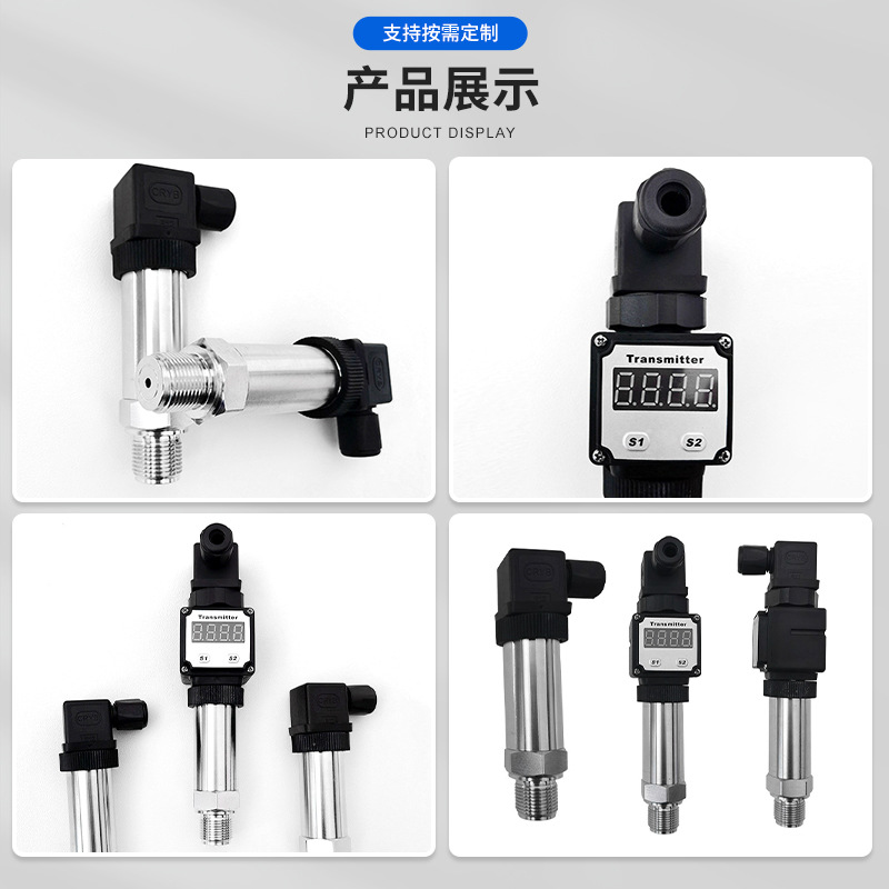 Diffused Silicon Pressure Transmitter 131 Digital Display Water Hydraulic Air Pressure Transformer Stainless Steel Pressure Transmitter