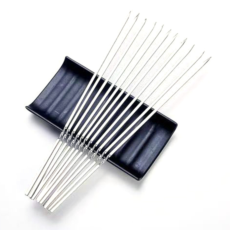 Factory barbecue sign wholesale 304 stainless steel food grade barbecue sign flat sign mutton string wear iron sign in stock