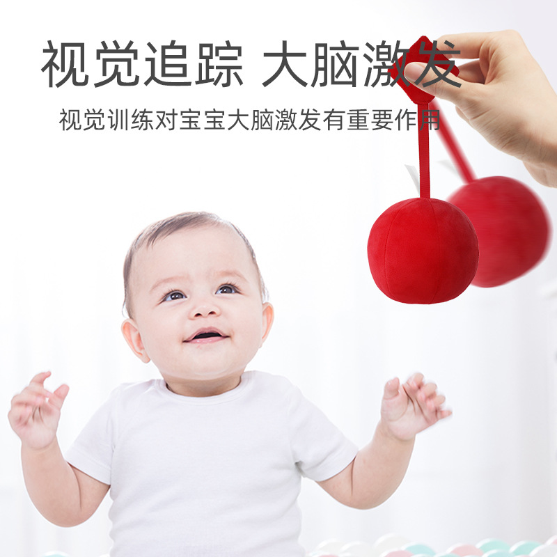 Baby Vision Training Red Ball 0-3 Months Newborn Baby Vision Pursuit Red Early Education Educational Toys