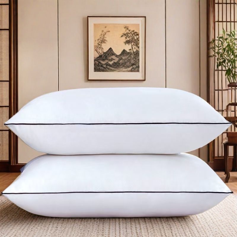 Cross-Border Popular Single-Sided Three-Dimensional Feather Velvet Cervical Spine Single Pillow Home Student Dormitory Pillow Core Adult Pillow