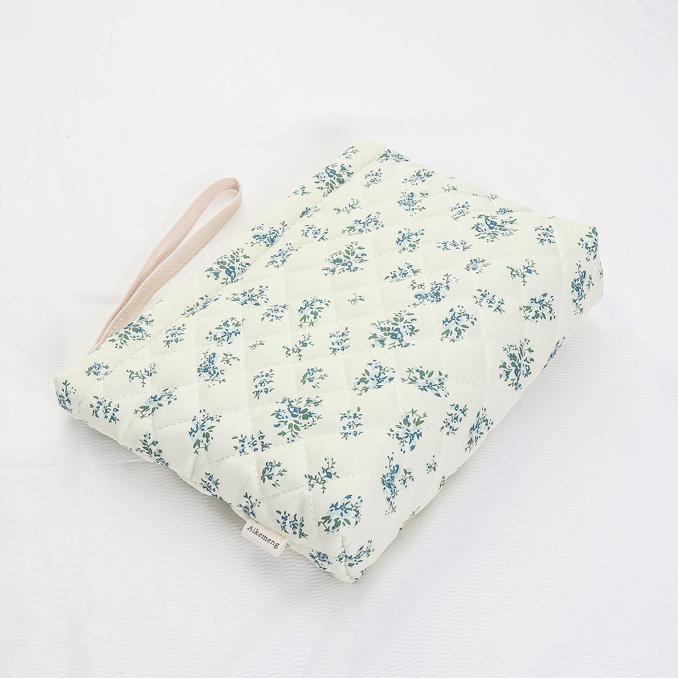 Кастомизированная хлопковая косметичка, портативная сумка для туалетных принадлежностей, цветная стеганая сумка для губной помады