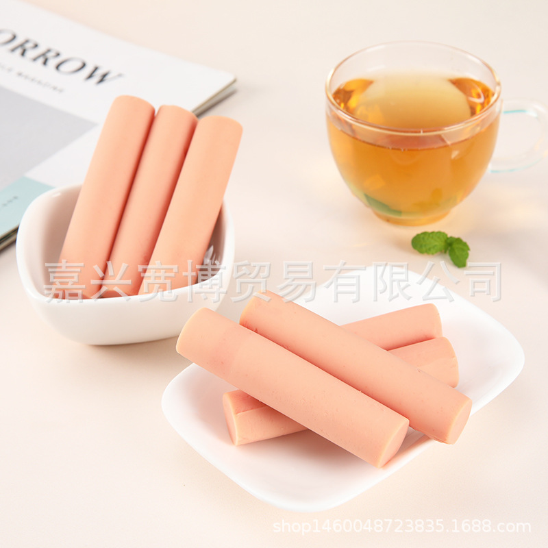 (August 25) Xindi Mama Beef Sausage 90g (9 Pieces/Can) Snack Meat Sausage Ham Sausage