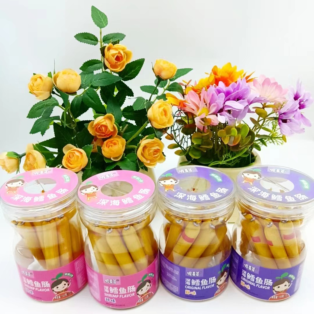 Deep sea fish sausage children's casual snacks instant ham sausage snack wholesale hand gift grab doll machine supermarket