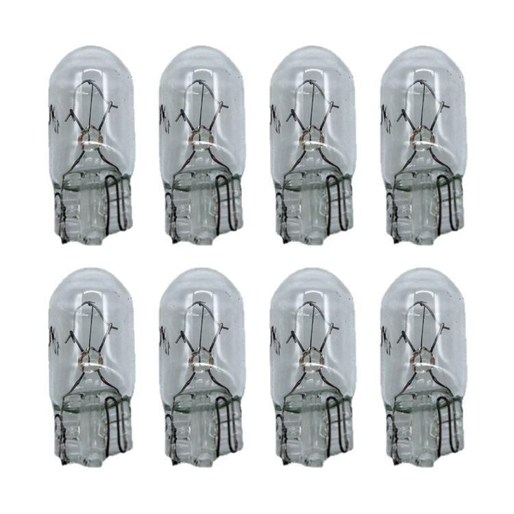 T10 Car Instrument Halogen Bulb Width Indicator Light 12V24V-3W-5W Small Plug-In Bulb W5W License Plate Light Width Indicator Light