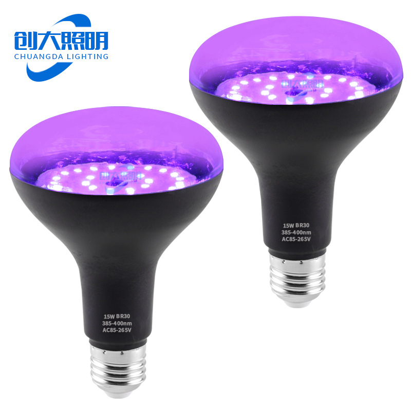 Кросс-бордерная УФ фиолетовая лампочка 15W широкое давление 85-265V для украшения на Хэллоуин