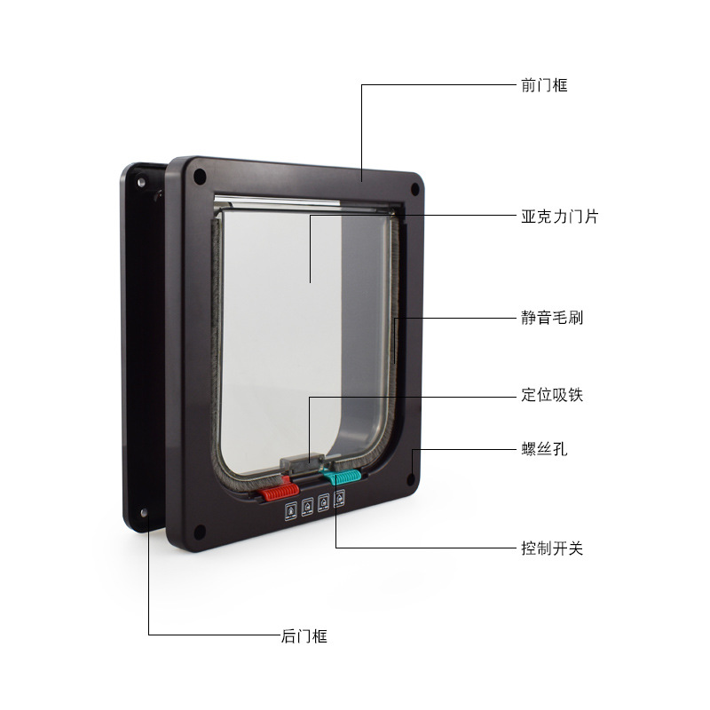 Старый стиль дверца для кошек товары для домашних животных дверца для кошек контролируемый вход и выход