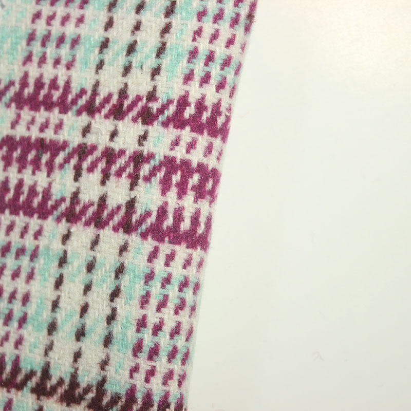 Factory Thickened Double-Sided Small Houndstooth Plaid Woolen Fabric Autumn and Winter Coat Fashion Home Fabric