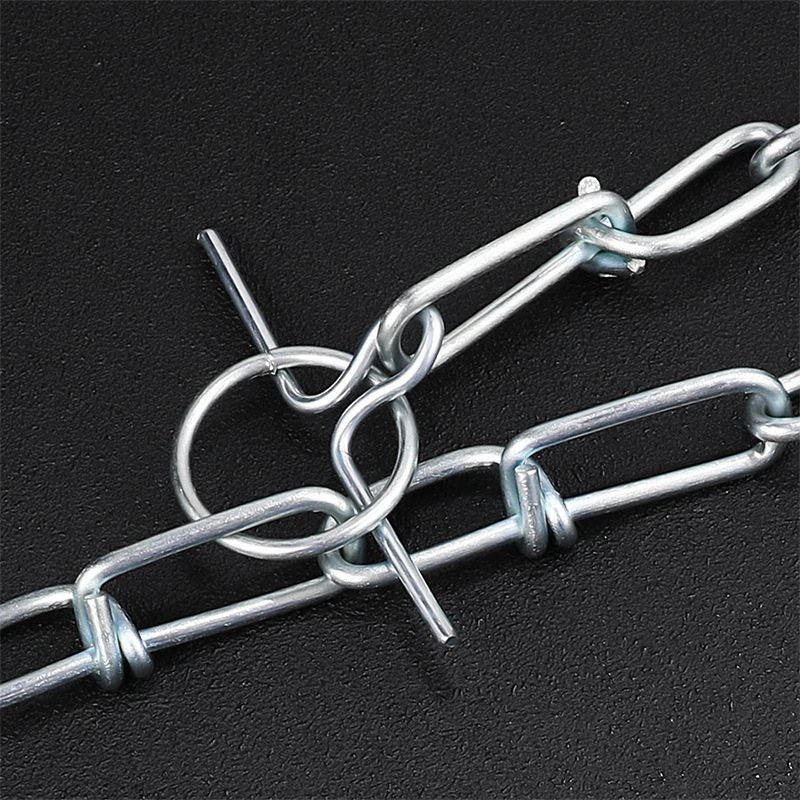 Factory direct wholesale homemade chain braided chain knotting chain strip galvanized industrial chain pet chain dog chain