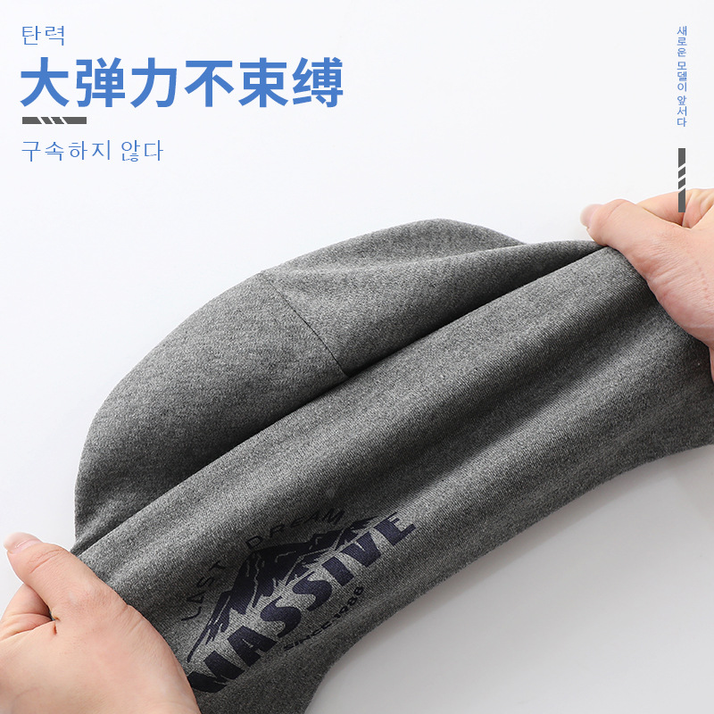 Children's autumn and winter warm cotton double-layer hat scarf two-piece set for boys and girls pile cap baby breathable pullover cap