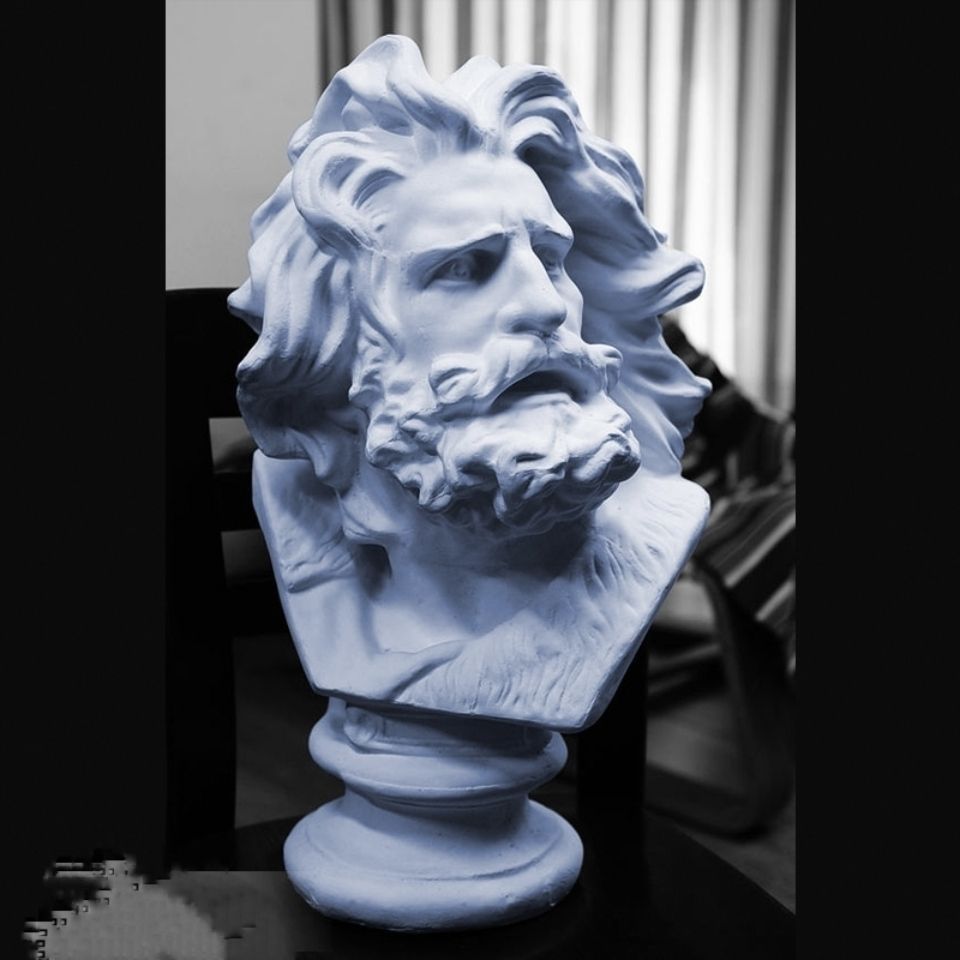 Free Shipping 30cm Masai Plaster Head Decoration Ornaments White Art Teaching Aware Model Sculpture Painting Shan Ting