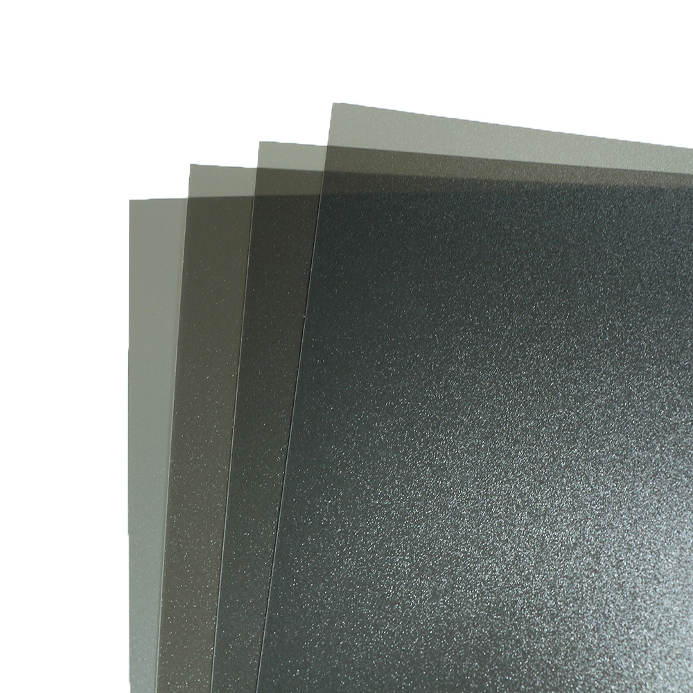 Factory brown light transmission pp plastic film luggage compartment pad black brown color pp frosted translucent plate pp sheet