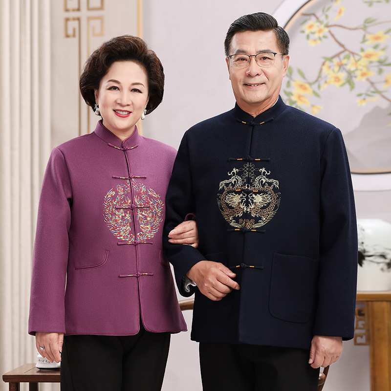 3223 dad summer wear 40-year-old 50 middle-aged and elderly short sleeve long sleeve Tang suit suit Grandpa summer Chinese style Men