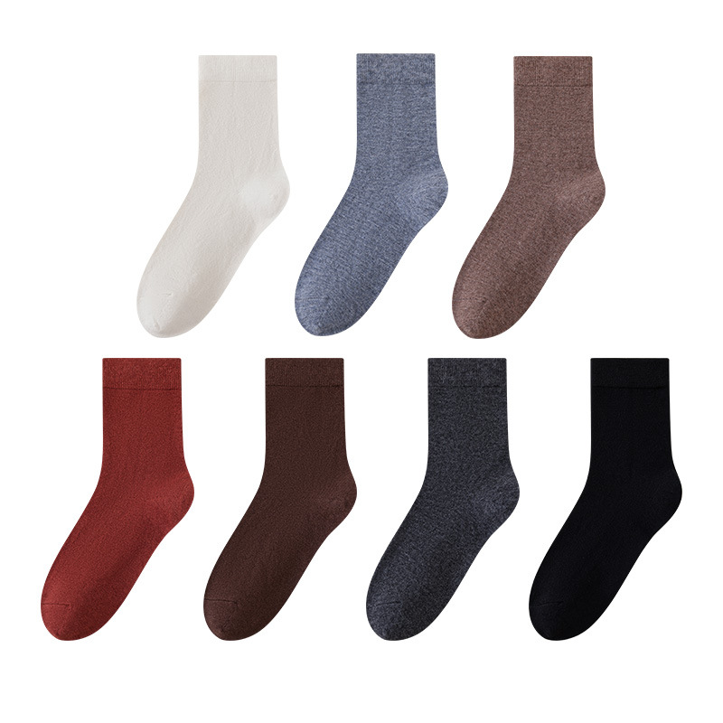 100% Wool Socks Men's Autumn and Winter Mid-Calf Socks Merino Cashmere Socks Northeast Warm Thickeneded Men's Winter Socks