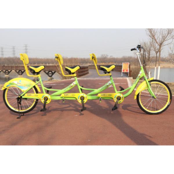 Jin Shiqi 24-inch 3-person car multi-person ride three-person tour sightseeing car fitness attraction amusement bike