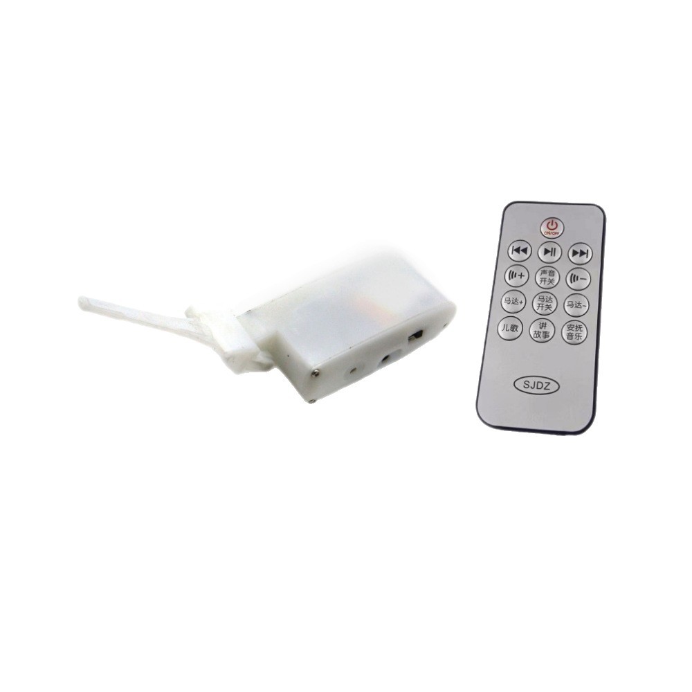 White Double Wheel Pull Vibrator Pull Rope Vibrator Electric Snot Pull Machine Core Pull Rope Stuffed Toy Accessories