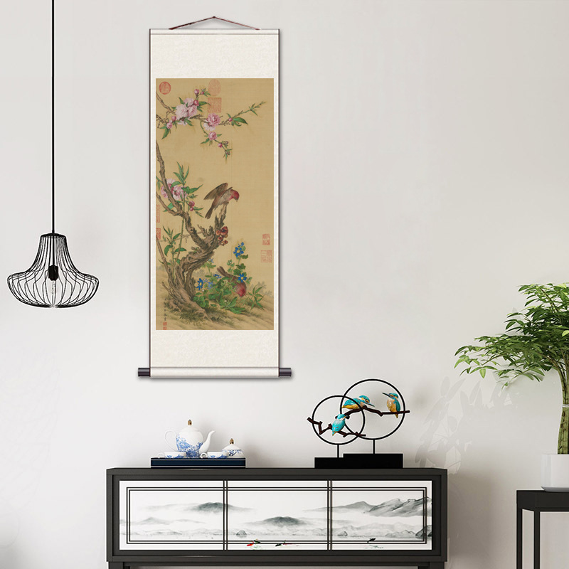 Wang Xizhi's "Preface to the Orchid Pavilion" Painting, Chinese Calligraphy Decorative Painting, Framed Scroll, Hand-Rolled Painting Core, Living Room and Bedroom Hanging Painting