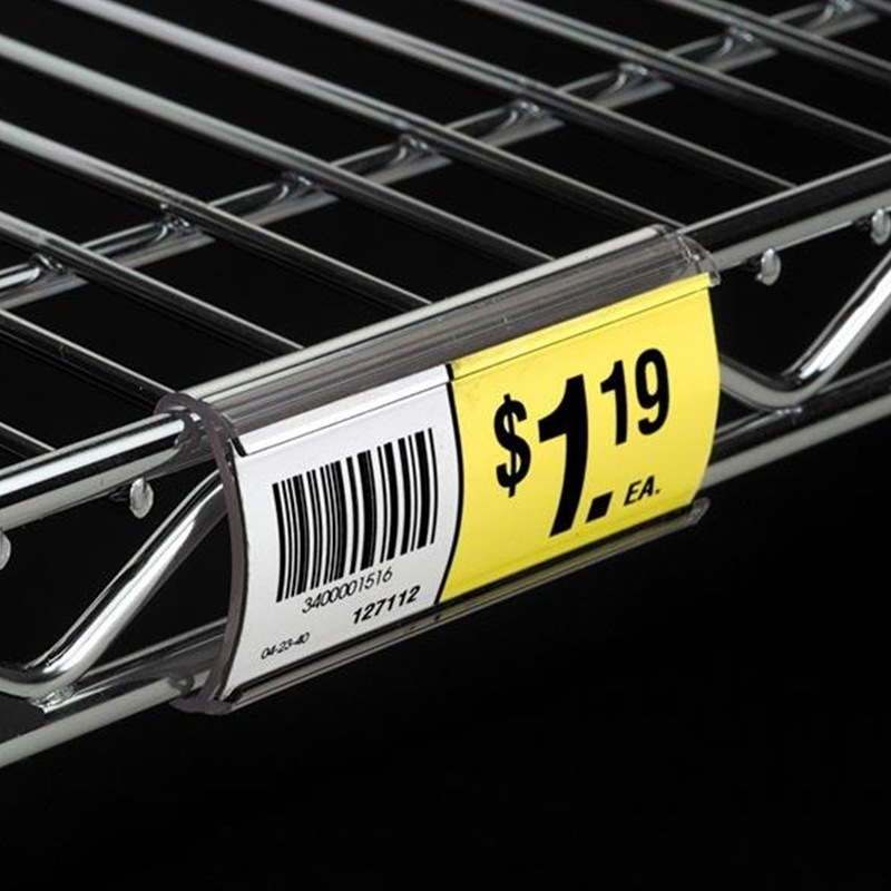 Supermarket Storage Rack Shelf Sign Refrigerator Vertical Freezer Price Tag Transparent Card Handwritten Single Small Label