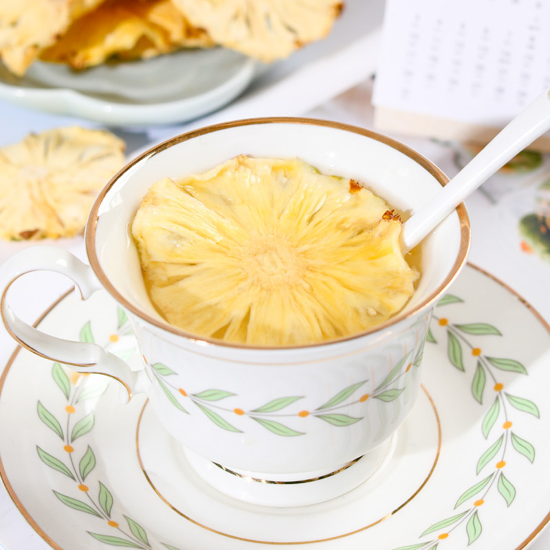 Dried Pineapple Slices, Dried Pineapple Slices, Diced Pineapple, Ready-To-Eat Soaked in Water, Popular Fruit Tea, Wholesale from Manufacturer, Free Shipping 500g