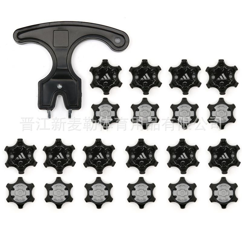 Factory Direct supply hot sale one-shaped buckle golf spikes golf shoes accessories movable nails