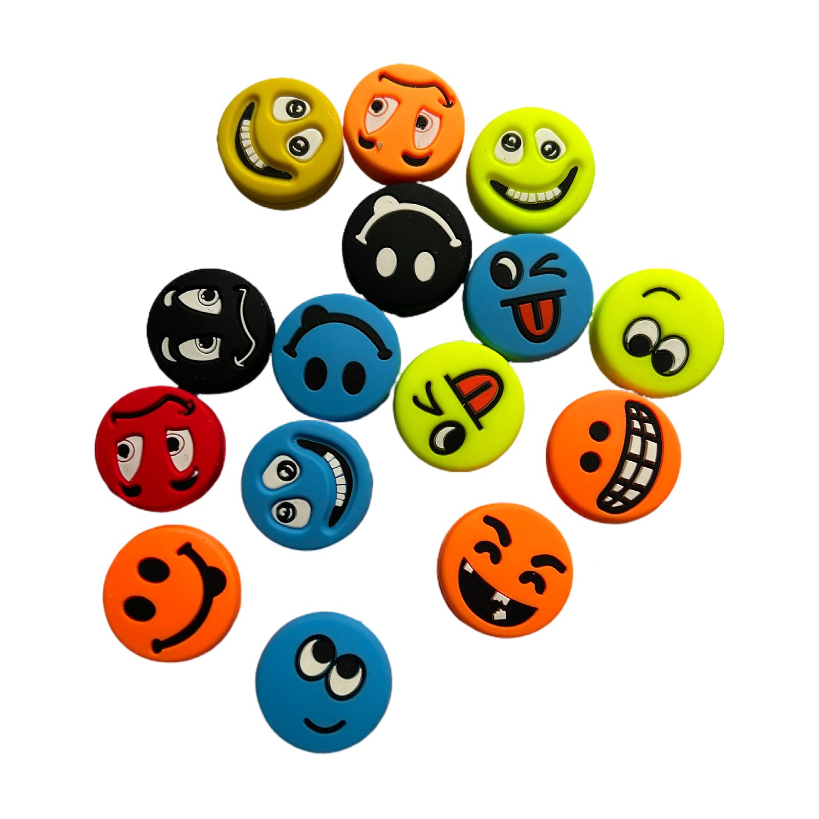 A variety of expression Emperor silicone fun tennis racket shock absorber personality Smiley racket shock absorber buffer grain