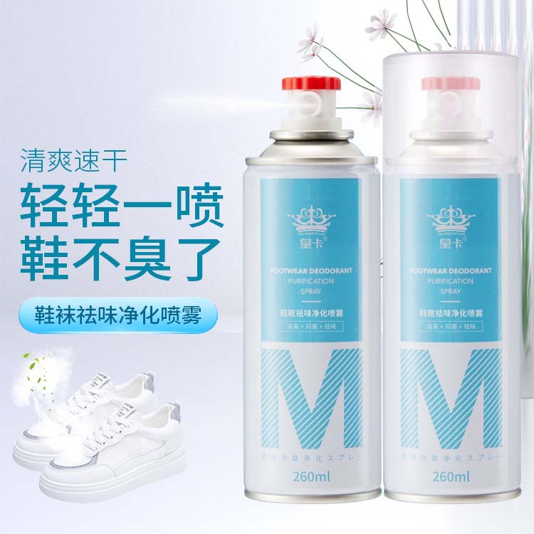 Shoes and socks deodorant 260ml sports shoes foot sweat foot odor press dry fragrance odor spray wholesale