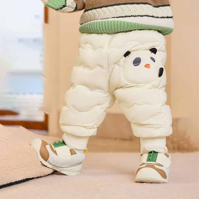 Легкие утепленные брюки для детей, зимние, для мальчиков и девочек, повседневные