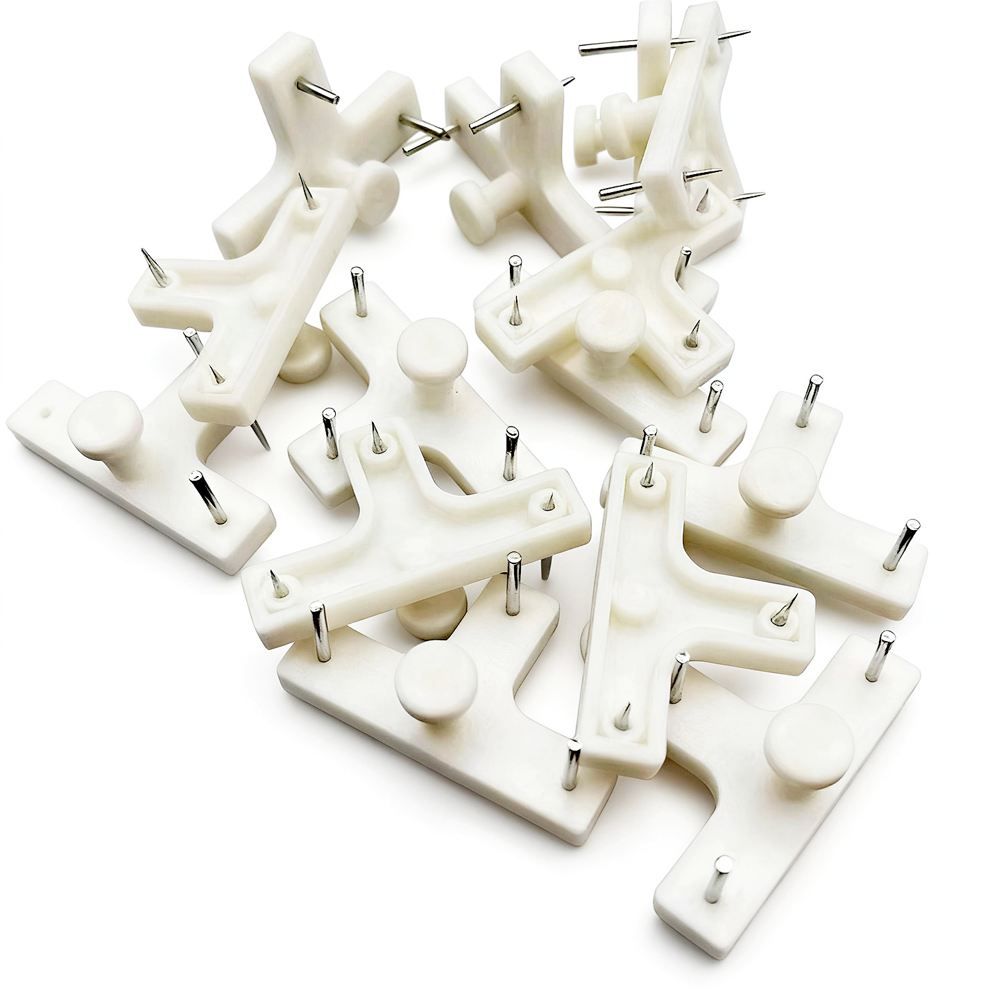 T-shaped non-mark nail photo frame card slot nail plastic wall hanging card slot non-mark nail clock photo wall hook invisible wall nail