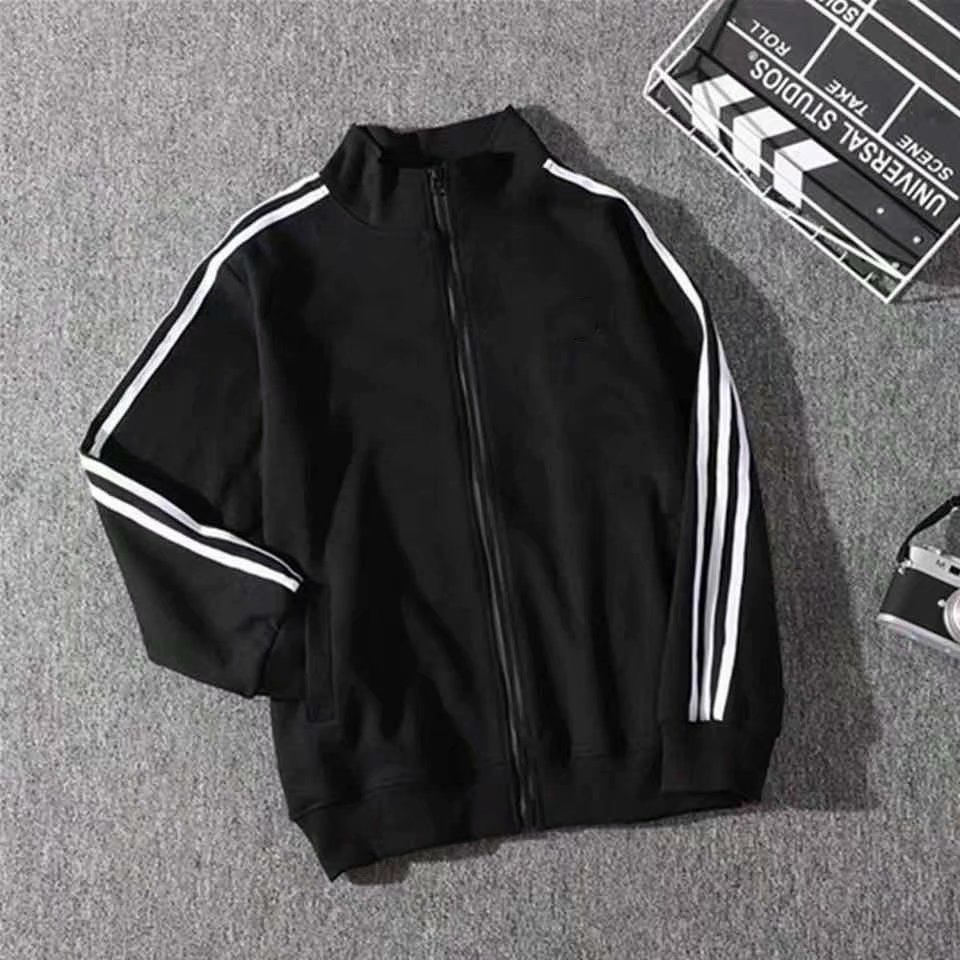 Spring and Summer 2020 New Three Bar Coat Women's Korean Thin Jacket Student Black Baseball Suit Women's Loose bf Trendy