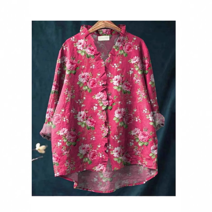 Cross-border 2025 Summer Women's New Amazon AliExpress Loose Print Round Neck Casual plus size Women's T-shirt