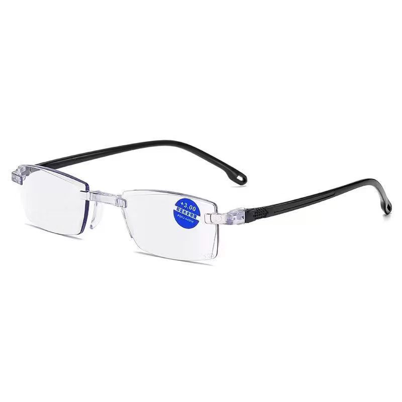 Non-automatic zoom 100-700 degree reading glasses reading glasses reading glasses anti-blue light trimming frameless