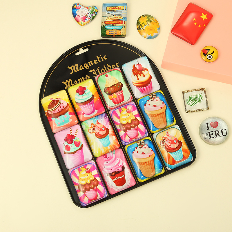 Scenic Glass Refrigerator Stickers Custom Museum Tourist Souvenirs Gift Custom Stationery Magnetic Buckle Wholesale