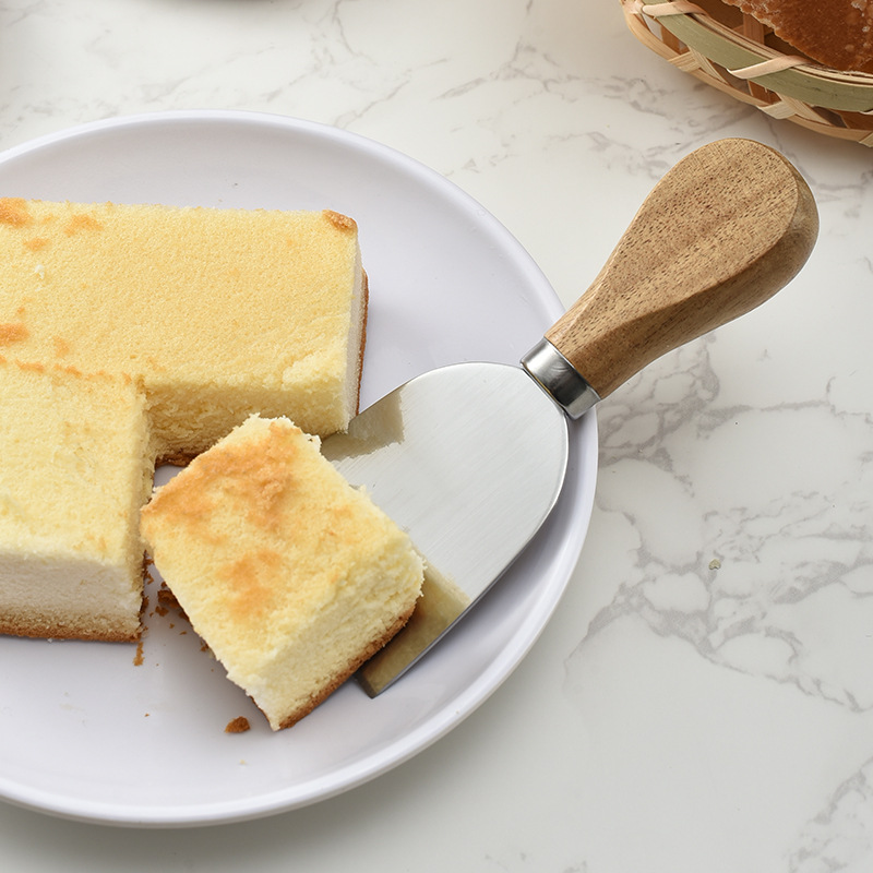 Ready Supply Stainless Steel Cheese Knife Acacia Wooden Handle Cheese Knife Gift Box Set Cheese Knife Six-Piece Gift Box Set