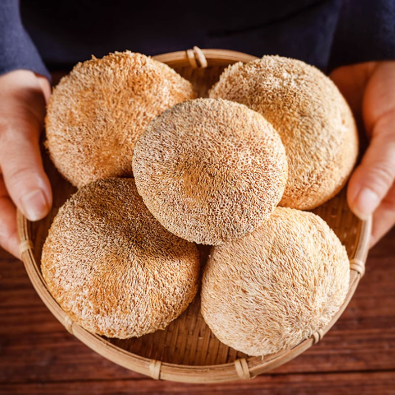 New Farm Hericium erinaceus Dry Goods Gutian Changbai Mountain Wild Hericium erinaceus Edible Mushroom Sulfur-free New Goods Can Help Powder