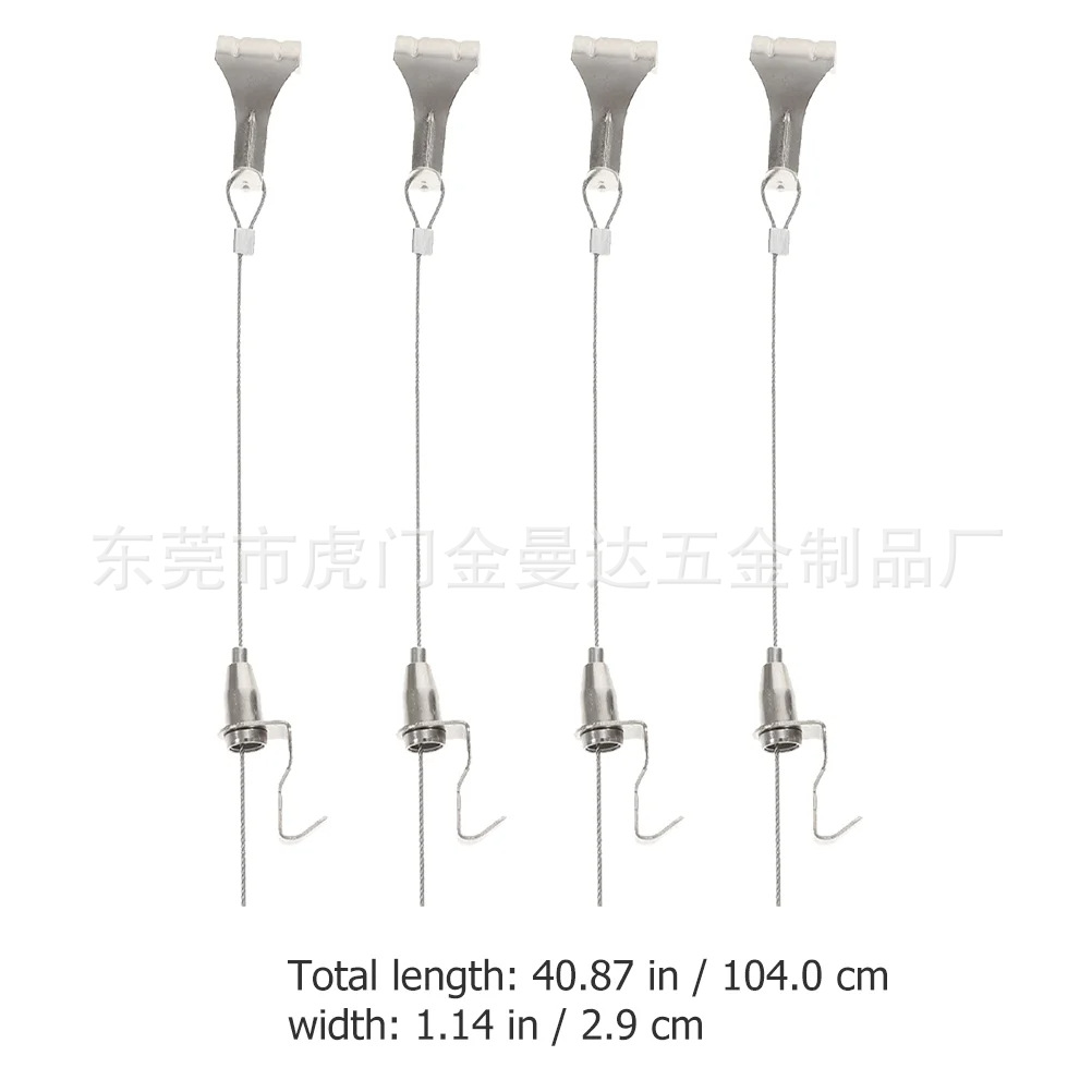 Painting exhibition steel wire hook hanging wire hanging rope steel wire hanging hook adjustable hanging mirror wire steel wire hanging painting device