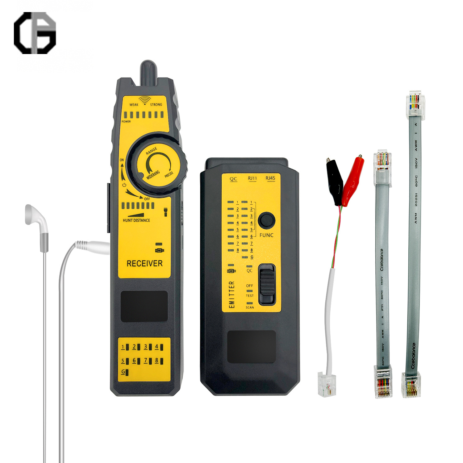 Factory wholesale network telephone line finder single-head on-off tester network cable tester adjustable sensitivity