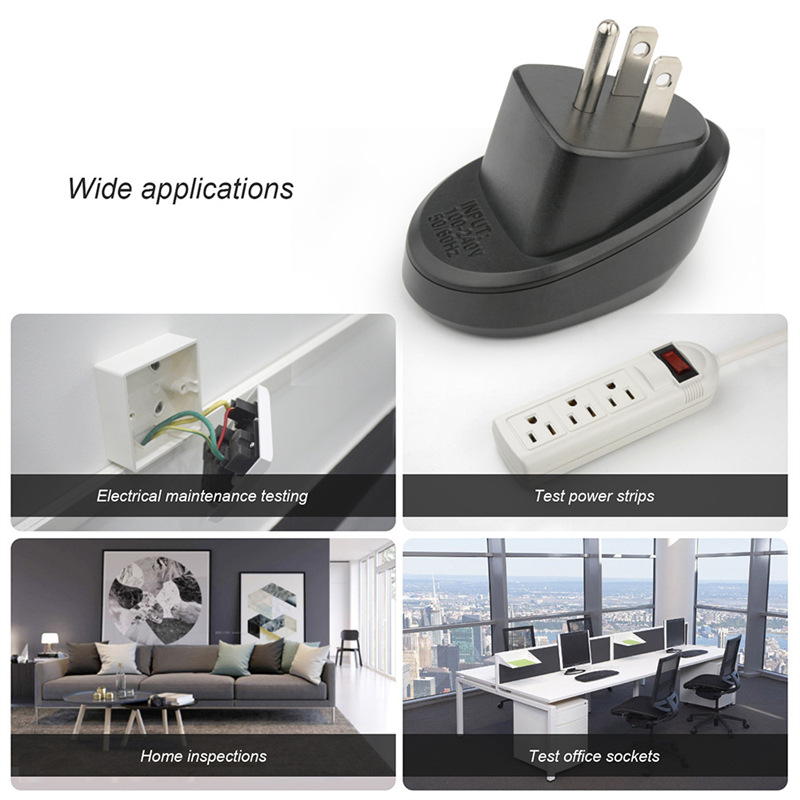 Socket Meter Power Polarity Phase Detection Leakage Switch Detection Foreign Trade Us Standard St02B