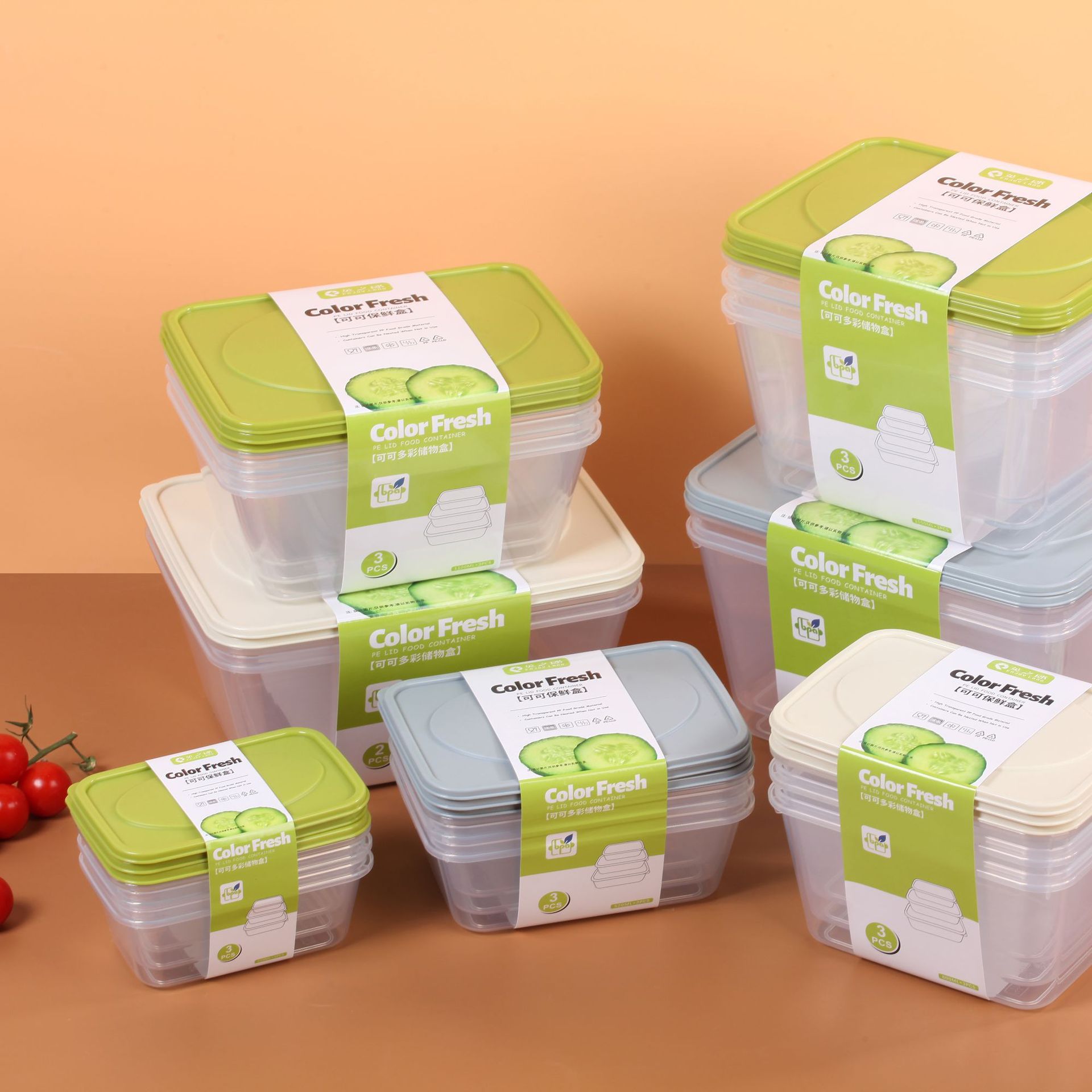 Пластиковая коробка для хранения, микроволновый ланч-бокс