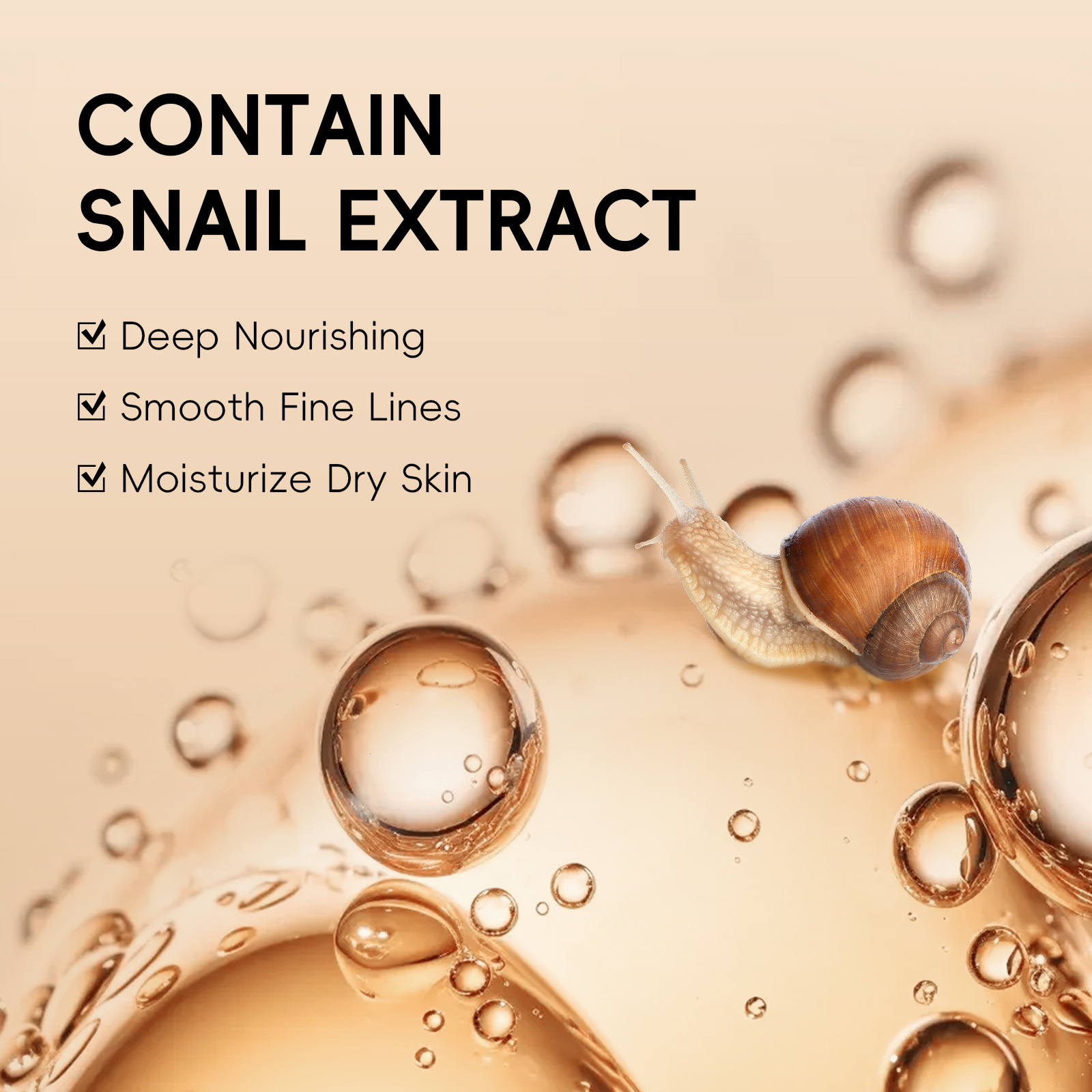 New All-English Sleeping Mask Laikou Korean Snail Sleeping Mask Sheet 3g Sleepingfacialmask