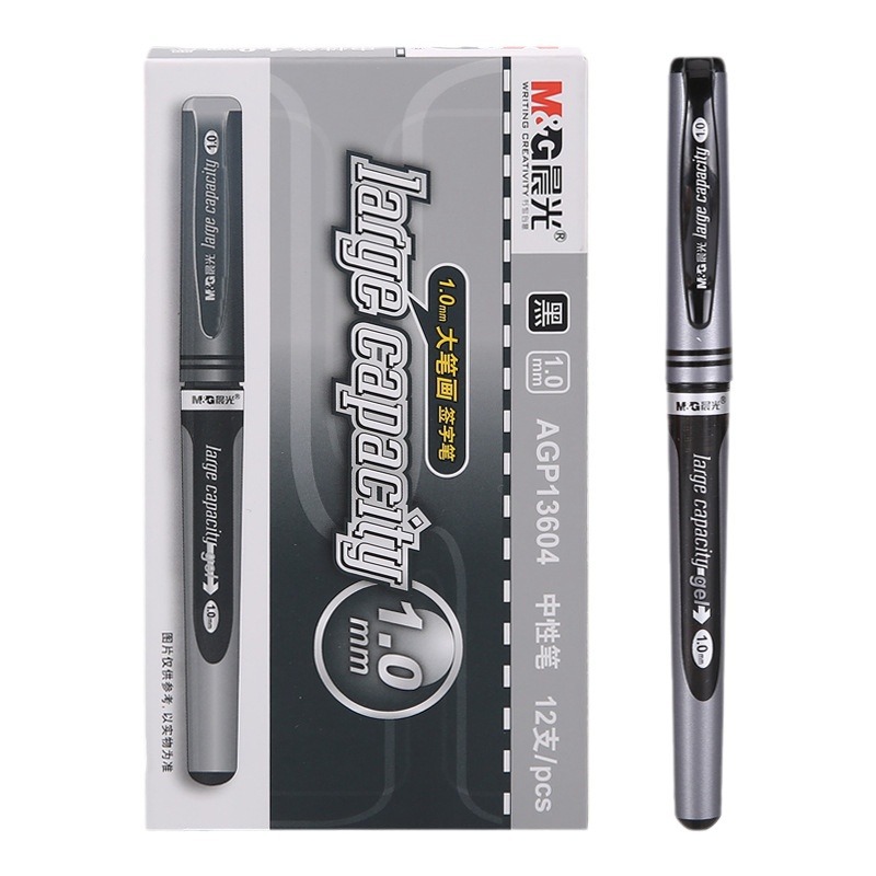 Chenguang Gel Pen 1.0mm Student Calligraphy Office Bold Gel Pen AGP13604 Large Stroke Signature