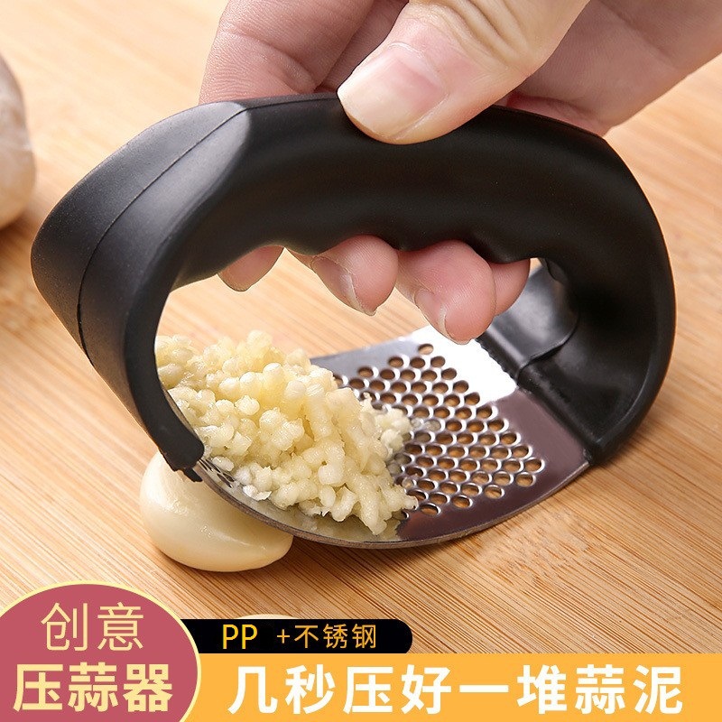 Stainless steel garlic press kitchen tool manual ring garlic grinder garlic grinder garlic grinder garlic grinder household garlic peeler