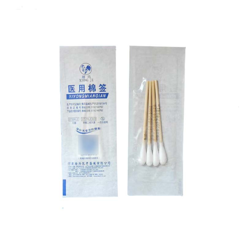 RICCO medical cotton swab disposable care cotton head disinfection cotton swab hospital with cotton swab medicine sterile wholesale