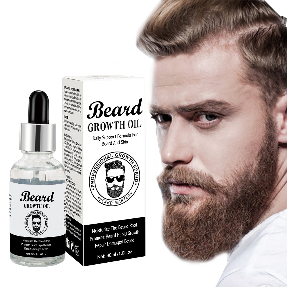 Cross-Border Men's plant Beard oil Beard thick soft Nourishing Beard care solution wholesale Beard oil