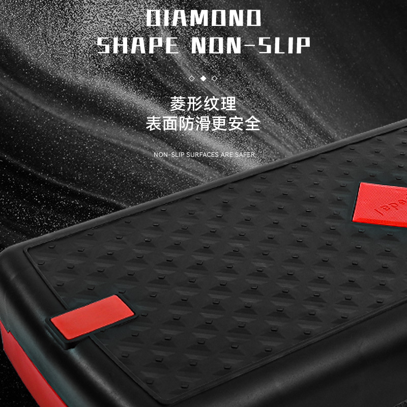 Multifunctional fitness pedal adjustable aerobic exercise home rhythm pedal with pull belt fitness equipment wholesale